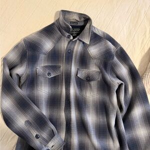 Navy Plaid Men's Jacket
